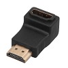 Переходник штекер HDMI - гнездо HDMI, угловой REXANT