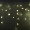 Гирлянда светодиодная Бахрома (Айсикл) 5,6x0,9м 240 LED ТЕПЛЫЙ БЕЛЫЙ белый каучук 3,3мм IP67 эффект мерцания 230В нужен блок 315-001 NEON-NIGHT