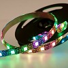 Лента светодиодная 5В, SMD5050, 4,8Вт/м, 60 LED/м, RGB, 10мм, 1м, с USB коннектором, черная, IP65 LAMPER