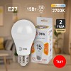 LED A60-15W-827-E27  Лампа светодиодная ЭРА STD LED A60-15W-827-E27 15Вт груша теплый белый свет Е27