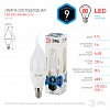 LED BXS-9W-840-E14 Лампа светодиодная ЭРА STD LED BXS-9W-840-E14 9Вт свеча на ветру нейтральный белый свет Е14