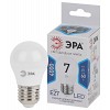 LED P45-7W-840-E27  Лампа светодиодная ЭРА STD LED P45-7W-840-E27 7Вт шар нейтральный белый свет Е27