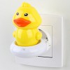 NN-609-SW-Y Ночник - светильник светодиодный ЭРА NN-609-SW-Y в розетку с выключателем желтый
