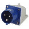 VS-32-2P-PE-IP44 Вилка ЭРА VS-32-2P-PE-IP44 стационарная 523 2Р+РЕ 32А 220В IP44