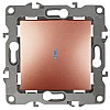 12-1102-14 12-1102-14 ЭРА Выключатель с подсветкой, 10АХ-250В, IP20, Эра12, медь