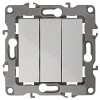 12-1107-01  12-1107-01 ЭРА Выключатель тройной, 10АХ-250В, IP20, Эра12, белый