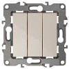 12-1107-02 12-1107-02 ЭРА Выключатель тройной, 10АХ-250В, IP20, Эра12, слоновая кость
