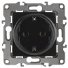 12-2101-06 Розетка ЭРА Серия 12 12-2101-06 с заземлением 2P+E Schuko 16A-250В IP20 чёрный