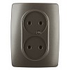 12-2107-13 Розетка ЭРА Серия 12 12-2107-13 двойная без заземления 2X2P 16A-250В IP20 брон