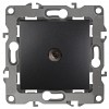 12-3101-05  12-3101-05 ЭРА Розетка TV одиночная, IP20, Эра12, антрацит