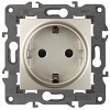 14-2101-04 Розетка ЭРА Elegance 14-2101-04 с заземлением 2P+E Schuko 16A-250В IP20 шампан