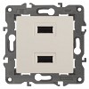 14-4110-02 14-4110-02 ЭРА Устройство зарядное USB, 230В/5В-2100мА, IP20, Эра Elegance, сл.кость