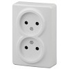 11-2202-01  Розетка ЭРА Эксперт 11-2202-01 двойная 2х2P 16A-250В IP20 ОУ белый