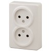 11-2202-02  Розетка ЭРА Эксперт 11-2202-02 двойная 2х2P 16A-250В IP20 ОУ слоновая кость