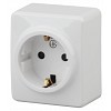 11-2203-01  Розетка ЭРА Эксперт 11-2203-01 с заземлением 2P+E Schuko 16A-250В IP20 ОУ белы