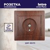 1-301-10 Розетка Intro Plano 1-301-10 TV одиночная, IP20, СУ, венге