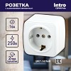 3-202-01 Розетка Intro Polo 3-202-01 2P+E Schuko 16А-250В IP20 ОУ белый
