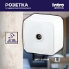 3-301-01 Розетка Intro Polo 3-301-01 TV одиночная, IP20, ОУ, белый