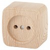 3-201-11 Розетка Intro Polo 3-201-11 2P 16А-250В IP20 ОУ сосна