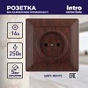 4-201-10 Розетка Intro Solo 4-201-10 2P 16А-250В СУ венге