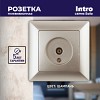 4-301-04 Розетка Intro Solo 4-301-04 TV одиночная, СУ, шампань