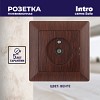 4-301-10 Розетка Intro Solo 4-301-10 TV одиночная, СУ, венге