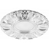 Светильник потолочный встраиваемый со светодиодной подсветкой 15LED*2835 SMD 4000K, MR16 50W G5.3, прозрачный, хром, CD921 с драйвером в комплекте