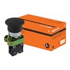 Кнопка грибовидная SB2-BС21 с возвратом, 1НО, d22 мм, черная, IP40 TDM