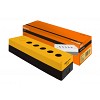 Корпус КП105(6) для кнопок, 5(6) мест, желтый, IP54 TDM