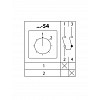 Кулачковый переключатель КПУ11-25/54 (1-2 1р) TDM