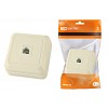 Розетка TФ (RJ-11) открытой установки IP20, сл. кость Ладога TDM