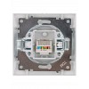 Розетка компьютерная RJ45 серебр. металлик Лама TDM