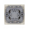 Выключатель 2 кл. с подсветкой 10А сл. кость Ильмень TDM