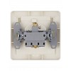 Розетка 2П+З с защ. шт. и крышкой 16А 250В IP44 сл. кость Ильмень TDM
