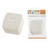 Розетка TФ (RJ-11) открытой установки IP20, сл. кость Дача Народная