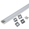 Алюминиевые профили для светодиодных лент Uniel UFE-K02 SILVER/FROZEN 200 POLYBAG