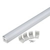 Алюминиевые профили для светодиодных лент Uniel UFE-K06 SILVER/FROZEN 200 POLYBAG