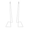 Подставки для светильников для растений Uniel UFP-G20S H50 WHITE