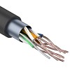 Кабель витая пара омедненный, F/UTP, CCA, CAT 5e, PE, 4PR, 24AWG, внешний, однопроволочный, черный, 305м PROconnect