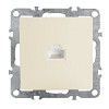 Розетка компьютерная 1-местная RJ-45 (механизм), серия Эрна, PST00-9107-02, слоновая кость