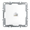Розетка компьютерная 1-местная RJ-45 (механизм), серия Эрна, PST00-9107-01, белый