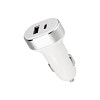 Автозарядка в прикуриватель АЗУ USB-A+USB-C, 3,1A белая REXANT