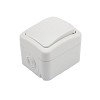 Выключатель одноклавишный IP54 о/у, белый мини KRANZ