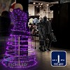 Светодиодная гирлянда Rich LED 10 м, 100 LED, 220 В, соединяемая, фиолетовая, прозрачный провод, RL-S10C-220V-T/V