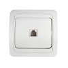 Розетка компьютерная одинарная RJ-45 CLASSICO белая 2131 IN HOME