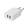 Сетевое зарядное устройство 2xUSB, 5В, 2,4А, белое REXANT
