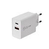 Сетевое зарядное устройство Type-C + USB 3.0 с Quick charge, белое REXANT