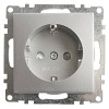 Розетка электрическая 1-местная с/з (механизм), 250В, 16А, серия Катрин, GLS16-7110-03, с