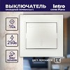 1-103-06 Переключатель Intro Plano 1-103-06 одноклавишный 10А-250В, IP20, СУ, перламутр