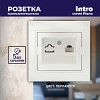 1-303-06 Розетка Intro Plano 1-303-06 информационная RJ45 IP20 СУ перламутр